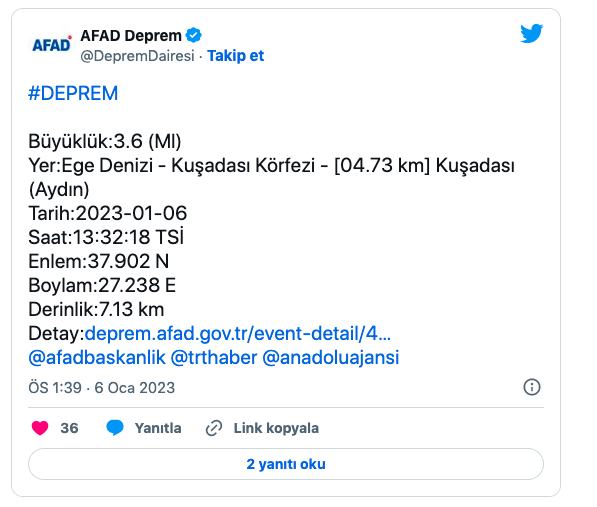 Ege yine sallandı son depremin şiddetini AFAD duyurdu - Resim: 0