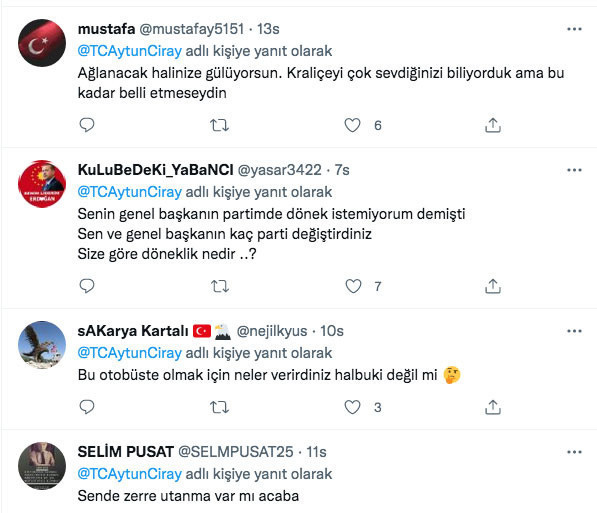 Macron'un muavin olduğu otobüs fotoğrafını paylaşıp Erdoğan'ı eleştiren Aytun Çıray'a tepki - Resim: 3