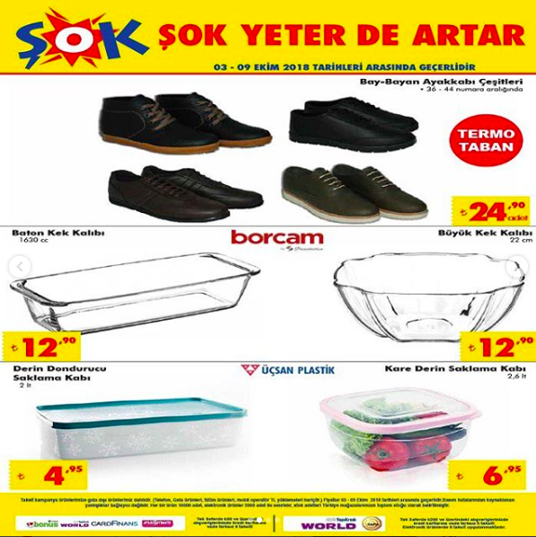 ŞOK aktüel 3 Ekim katalog ürün detaylı fiyat incelemesi  - Resim: 1