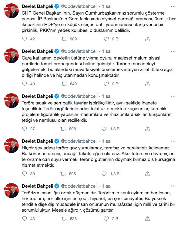 Devlet Bahçeli'den CHP ve İYİ Parti'ye sert sözler: PKK’nın yedek kulübesi olduklarının delilidir - Resim: 2
