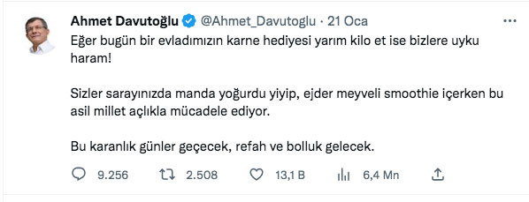 Davutoğlu'nun 'bizlere uyku haram' dediği haber kurgu çıktı tweeti silmedi paylaşıma yorum yağdı - Resim: 0