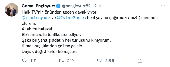 Cemal Enginyurt'un Halk TV çıkışı: Beni çağırmayın önünden geçen dayak yiyor - Resim: 0