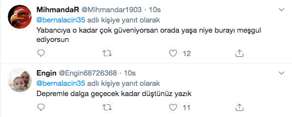 Berna Laçin'in Elazığ depremi paylaşımına tepki yağdı Twitter'da TT oldu - Resim: 1