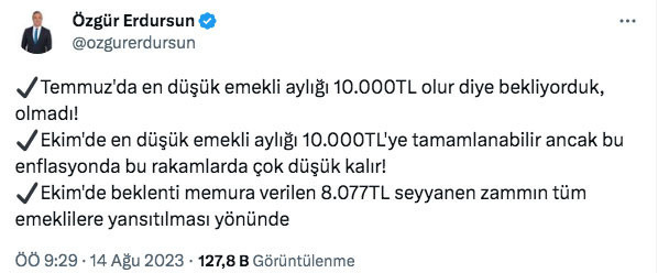 SGK uzmanı Erdursun paylaştı ekim ayında beklenen en düşük emekli maaşı ve seyyanen zam tutarı - Resim: 0
