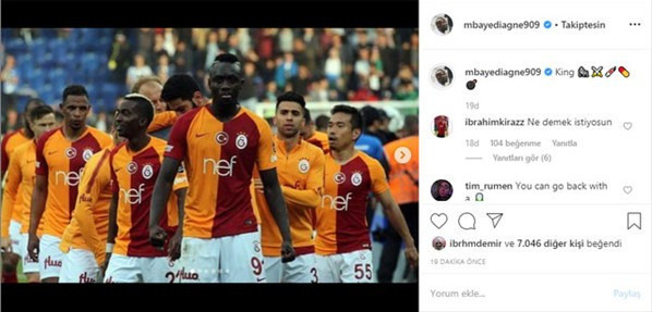 Mbaye Diagne'den Galatasaray taraftarına mesaj - Resim: 0