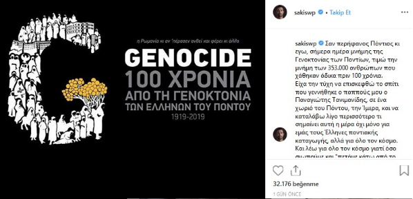 Atatürk'e 'soykırımcı' dedi! Survivor sunucusu Sakis'ten skandal paylaşım! - Resim: 3