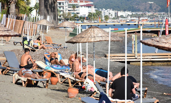 Marmaris'te pastırma yazı başladı! Turistler keyif yaptı - Resim: 4