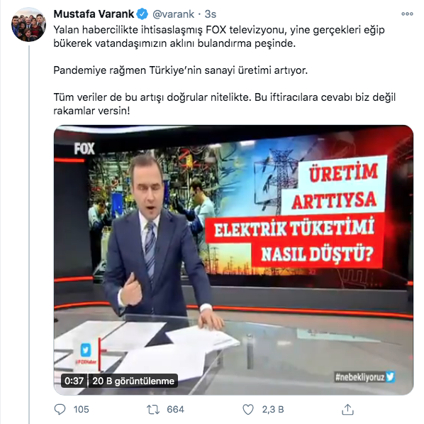 Bakan Mustafa Varank'tan Fox TV'ye çok sert sözler: Yalan haberde ihtisaslaşmışlar - Resim: 0