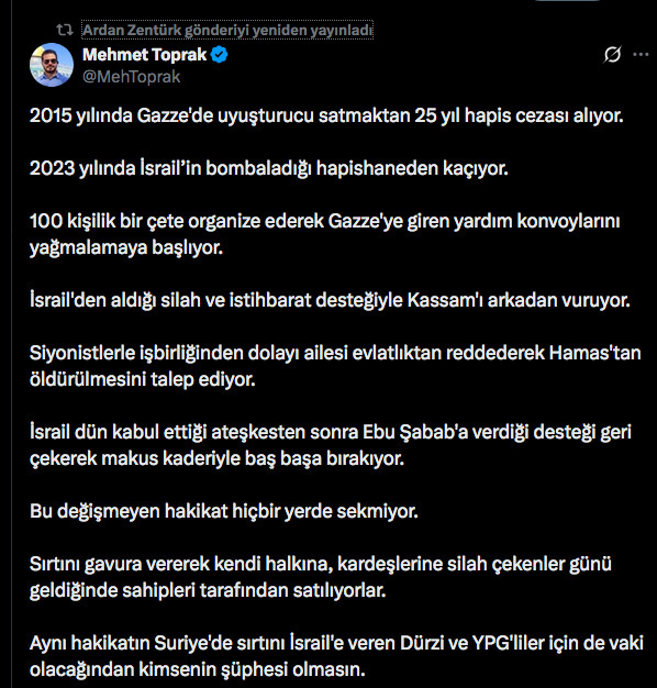 İsrail Gazze'deki işbirlikçisi Ebu Şabab'ı sattı Hamas'ın eline düştü - Resim: 1