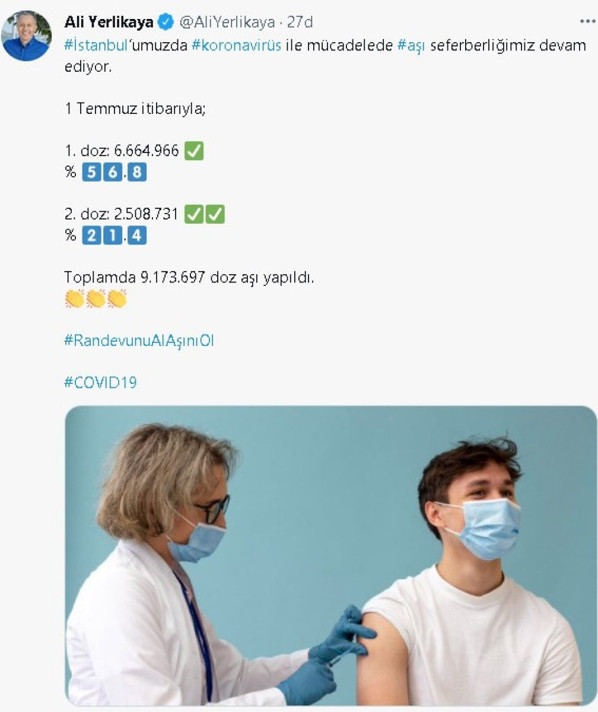 İstanbul’da 9 milyon 173 bin 697 doz aşı yapıldı - Resim: 0