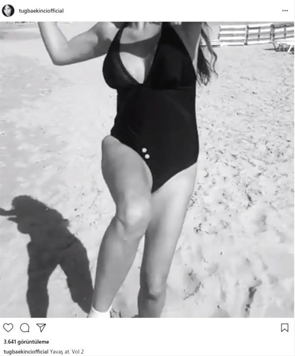 Tuğba Ekinci'nin bikinili videosu olay oldu! Bakın kendini kime benzetti - Resim: 4