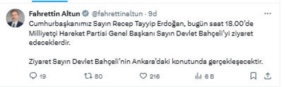 Sürpriz zirve! Cumhurbaşkanı Erdoğan, MHP lideri Bahçeli'yi ziyaret edecek - Resim: 0
