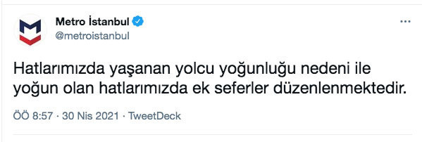 İstanbul'da tam kapanmada metro hatlarında yoğunluk yaşandı! Ek seferler düzenlendi - Resim: 0