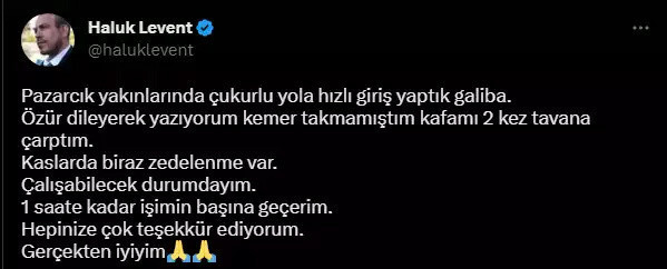 Haluk Levent kaza geçirdi! AHAB için depremin merkezi Pazarcık'a gidiyordu... - Resim: 0