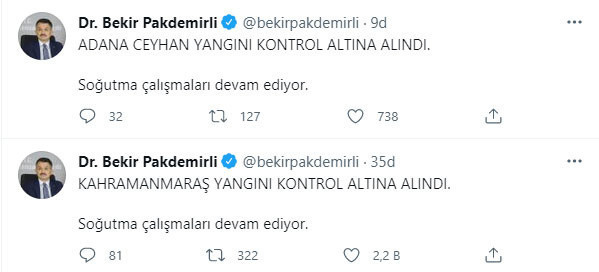 Adana ve Kahramanmaraş'taki yangınlar kontrol altına alındı - Resim: 0