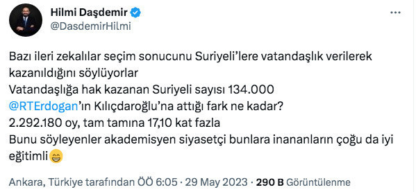 Hilmi Daşdemir, 'bazı ileri zekalılar' diyerek cevap verdi Fatih Altaylı gündeme getirmişti - Resim: 0