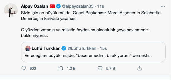 Alpay Özalan'dan İYİ Partili Lütfi Türkkan'ın 'müjde' tepkisine bomba yanıt - Resim: 0