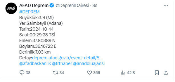 Gece yarısı deprem paniği! AFAD duyurdu - Resim: 0