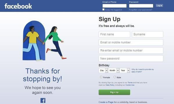 Facebook'tan çıkınca sakın korkmayın - Resim: 1