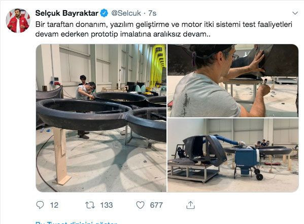 Milli uçan arabanın prototipi çıktı Selçuk Bayraktar fotoğraflarını paylaştı - Resim: 4