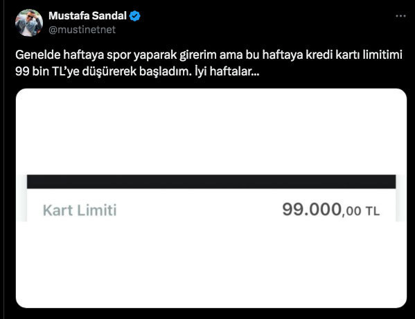 Mustafa Sandal 750 lira için kredi kartı limitini 99 bin liraya düşürdü - Resim: 0