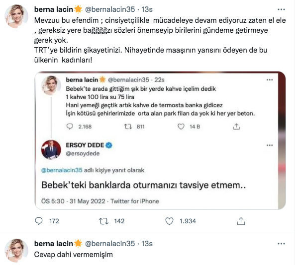 Berna Laçin'e Ersoy Dede'nin 'Bebek' yanıtı tartışılıyor - Resim: 0