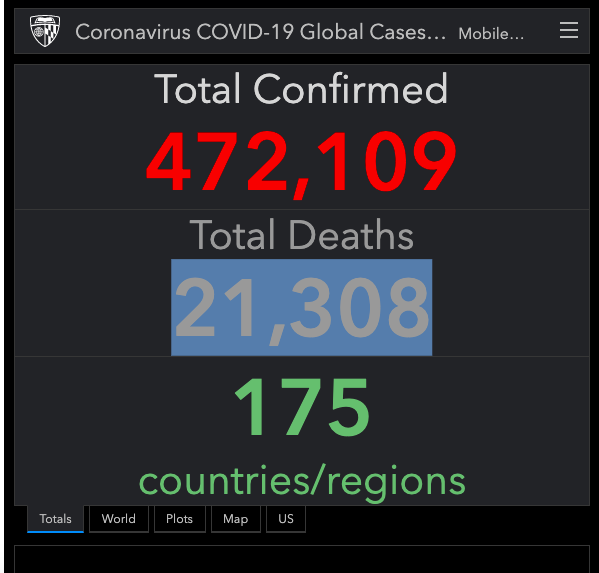 Koronavirüs haritası canlı veriler 26 Mart son durum kaç ölü var? - Resim: 0