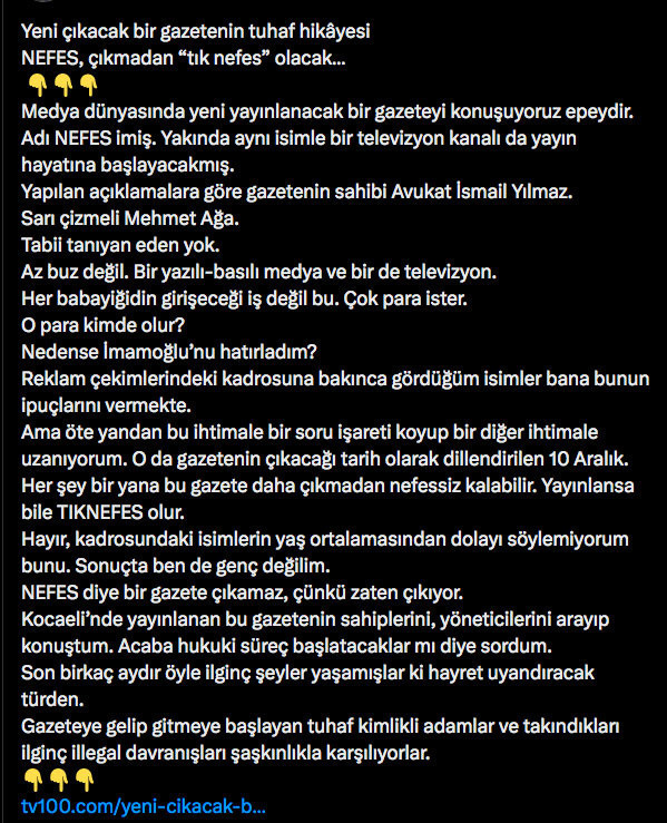 Fuat Uğur'un yazısı TV100 sitesinden neden kaldırıldı? - Resim: 0