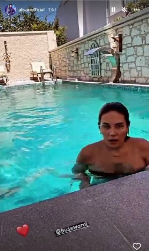 Alişan güzel görün deyip eşi Buse Varol'un bikinili pozlarını paylaştı! "Karı Koca şaştınız" - Resim: 2