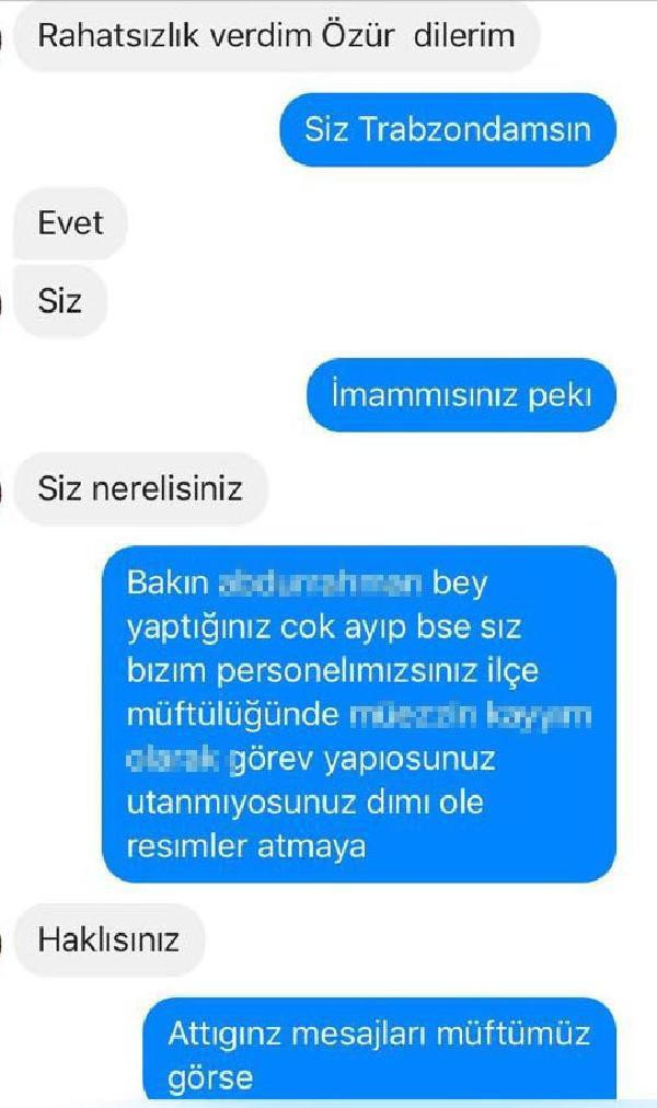 Müezzin, müftülükte görevli kadını taciz etti! Mesajlar olay olur... - Resim: 4