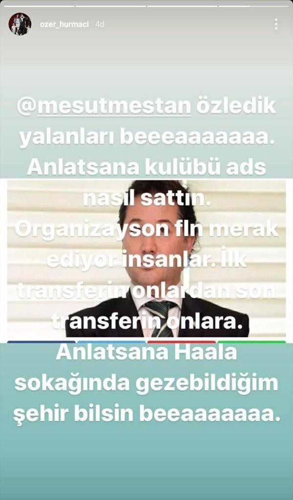 Özer Hurmacı'dan çok çarpıcı paylaşım: Anlatsana kulübü nasıl sattığını... - Resim: 0