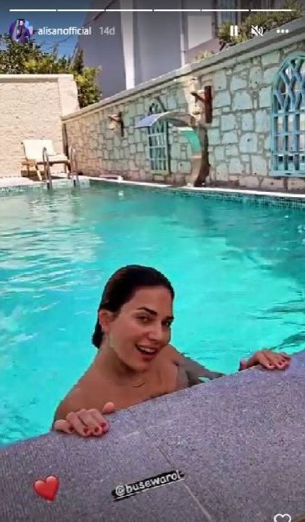 Alişan güzel görün deyip eşi Buse Varol'un bikinili pozlarını paylaştı! "Karı Koca şaştınız" - Resim: 1