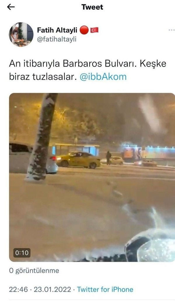 Fatih Altaylı İBB'yi eleştirdiği tweeti sildi Alpay Özalan 'kalemi satılık' dedi sert yanıt geldi - Resim: 0