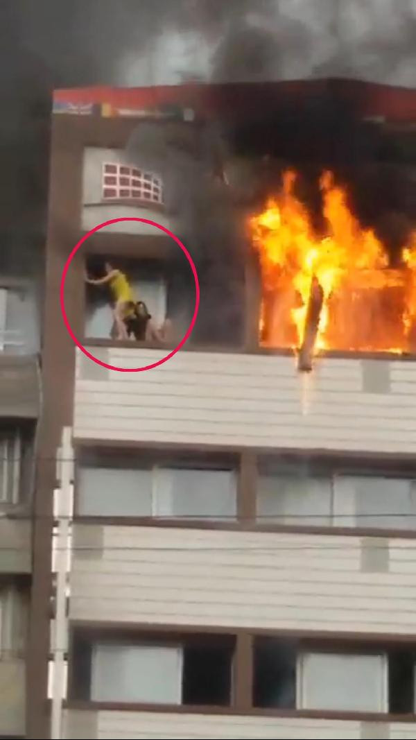 İzmir'den inanılmaz görüntüler! Kadın 5. kattan düşerken... - Resim: 4