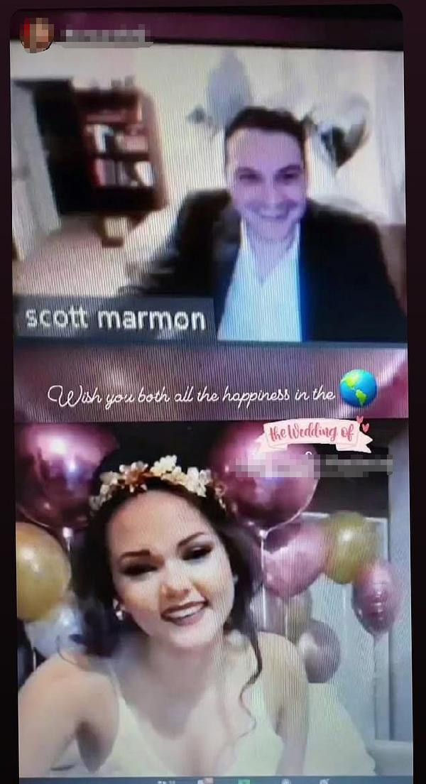 Korona sebebiyle ayrı kalınca, dünyada ilk onlara nasip oldu! Sanal ortamda yaptılar - Resim: 0