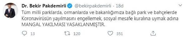 Bakanlıktan Koronavirüs önlemi: Mangal ve piknik yasaklandı - Resim: 0