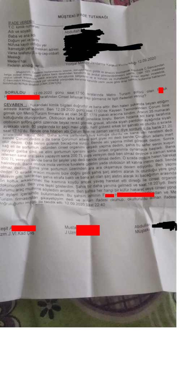 Metro Turizm'de taciz anları kamerada! Şoförün yaptıkları şok etti - Resim: 1