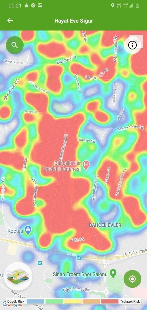 İstanbul alarm veriyor! İşte İstanbul'da semt semt son koronavirüs haritası - Resim: 2