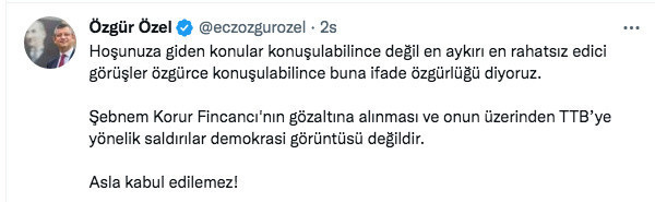 CHP'li Özel'den TSK'ya iftira atan Fincancı'nın gözaltına alınmasına tepki: Asla kabul edilemez - Resim: 2