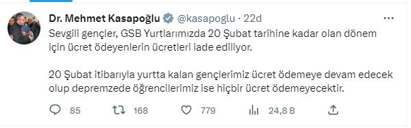 Bakan Mehmet Muharrem Kasapoğlu duyurdu:Ücretler iade edilecek - Resim: 0