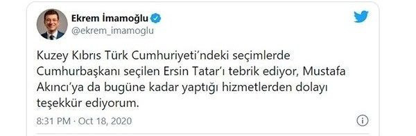 Türk siyasetçilerden Ersin Tatar'a tebrik yağdı - Resim: 2