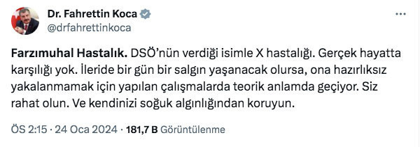 Sosyal medyada hızla yayıldı korkutan X hastalığı paniği Bakan Koca'dan açıklama - Resim: 0