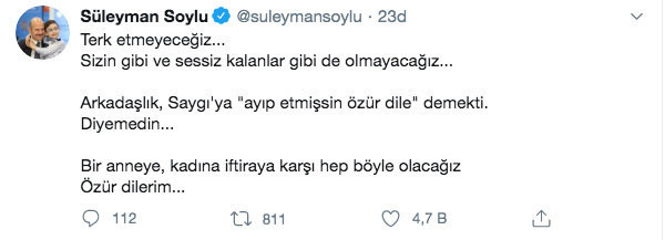 Süleyman Soylu Kemal Kılıçdaroğlu'na cevap verdi özür diliyorum - Resim: 0