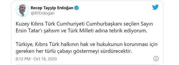 Türk siyasetçilerden Ersin Tatar'a tebrik yağdı - Resim: 3