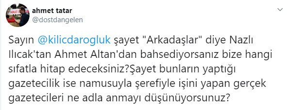 Ünlü isimlerden Kılıçdaroğlu'na Nazlı Ilıcak ve Ahmet Altan tepkisi CHP'li vekil de var - Resim: 0