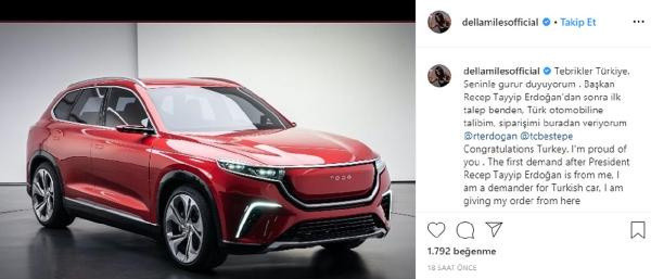 ABD'li sanatçı Della Miles: Türk otomobiline talibim - Resim: 0