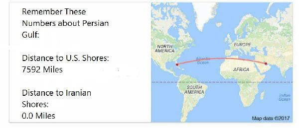 İran'dan 'Vur' emri veren Trump'a "Basra Körfezli" haritayla gönderme - Resim: 0