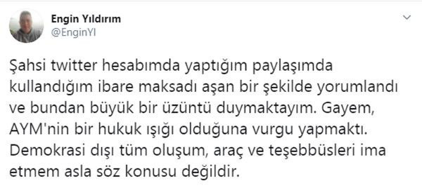 Ömer Çelik'ten AYM Üyesi Engin Yıldırım'ın "Işıklar yanıyor" paylaşımına tepki - Resim: 4