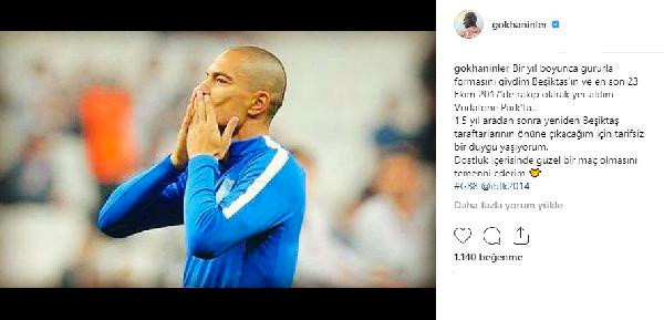 Gökhan İnler'den flaş Beşiktaş paylaşımı - Resim: 0