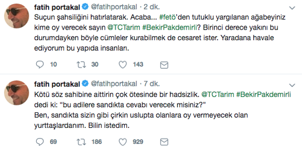 Fatih Portakal'dan Bakan Pakdemirli'ye sert sözler - Resim: 0